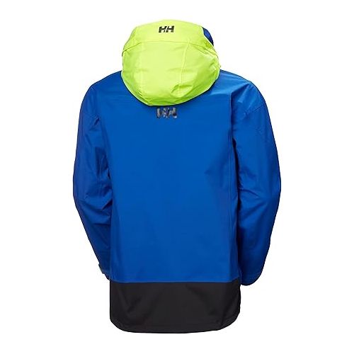  Helly-Hansen Pier 3.0 Coastal Sailing Jacket for Men - Waterproof, Windproof, and Breathable, with Packable Neon Yellow Hood