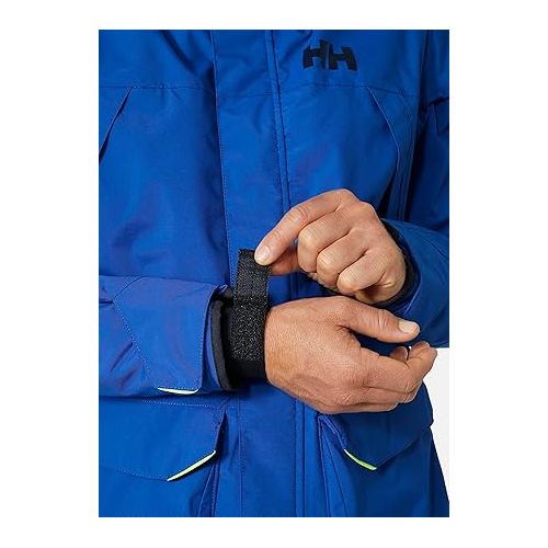  Helly-Hansen Pier 3.0 Coastal Sailing Jacket for Men - Waterproof, Windproof, and Breathable, with Packable Neon Yellow Hood