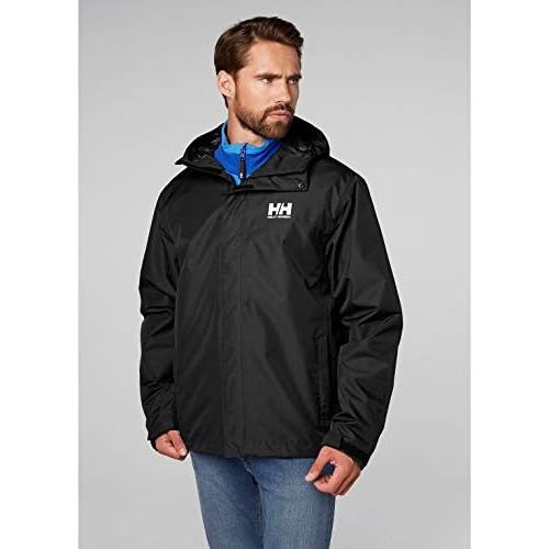  [아마존베스트]Helly+Hansen Helly Hansen Mens Seven J Waterproof, Windproof, and Breathable Rain Jacket with Hood