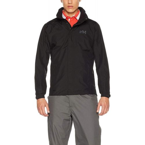  Helly Hansen Mens Dubliner Jacket Waterproof, Windproof, Breathable Shell Rain Coat with Packable Hood