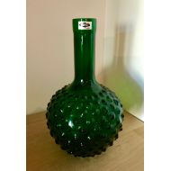 /HelsinkiDesign Nuutajaervi Finland Green Carafe - Finnish Vintage Glass Design