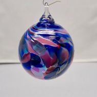 /HelwigArtGlass Hand Blown Glass Christmas Ornament (Color Name: Mid Summer Nights Dream)