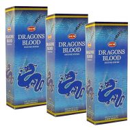 인센스스틱 Hem Incense Hem Dragons Blood Blue Incense, 3 Boxes - (360 Sticks per Order) Bulk Order