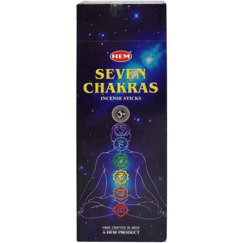  인센스스틱 Hem Incense Hem 7 Chakra Incense Sticks Agarbatti Masala Quality Incense Hand Rolled in India for Healing Meditation Yoga Relaxation Prayer Peace (6)