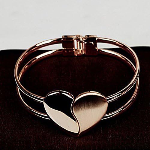  [아마존베스트]Hemlock 5 PCs Bangle Bracelet, Women 925 Sterling Silver Bracelet Bohemia Jewelry (A-Gold)