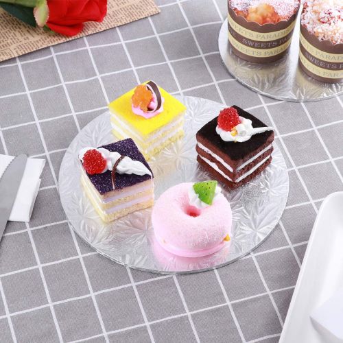  [아마존 핫딜]  [아마존핫딜]Hemoton 4er Set Wiederverwendbare Cake Board mit Folienverpackung und 3 Schaber fuer Kuchendekoration Hochzeit Geburtstagsparty Ø 15 + 20 + 25 + 30cm