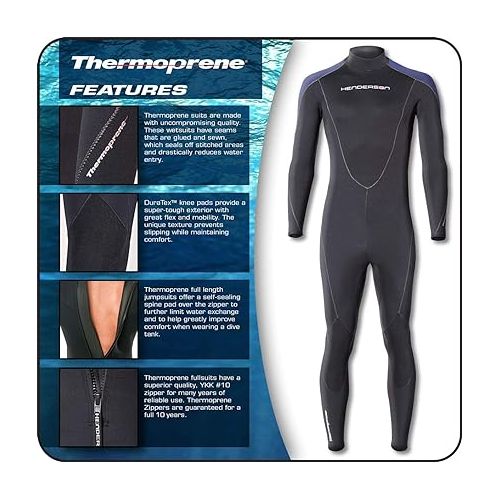  Henderson Man Thermoprene Jumpsuit (Back Zip) 5mm Scuba Wetsuit