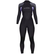 Henderson Womens Thermoprene Pro Wetsuit 5mm Back Zip Fullsuit Black/Lavender