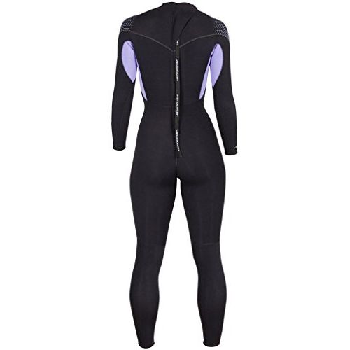  Henderson Womens Thermoprene Pro Wetsuit 5mm Back Zip Fullsuit BlackLavender