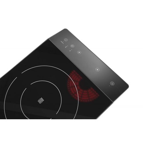  [아마존베스트]HENDI Induction hob, induction hob, induction hob, touch control, pans with base with diameter of 120 - 260 mm, 230 V, 2000 W, 294 x 374 x 56 mm, stainless steel.