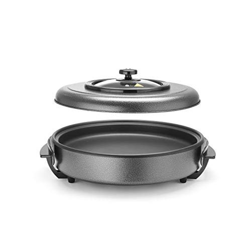  [아마존베스트]HENDI Party pan, electric pan, induction hob, suitable for frying, frying and keeping warm, 230 V, 1400 W, diameter 400 x height 190 mm, aluminium