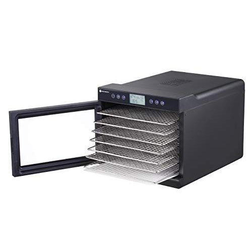  [아마존베스트]HENDI Doerrautomat, Dehydrator, Doerrgerat, 7 Blechen, fuer Lebensmittel, Obst- Fleisch- Fruechte-, Gemuese-, Fisch-, Krautern Trockener, 230V, 500W, 345x450x(H)315mm, Edelstahl