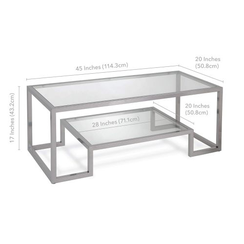  Henn&Hart CT0065 Coffee Table One Size Nickel