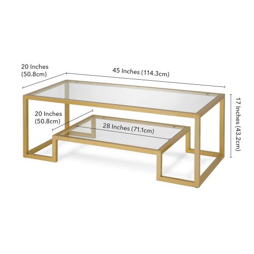  Henn&Hart CT0065 Coffee Table One Size Nickel