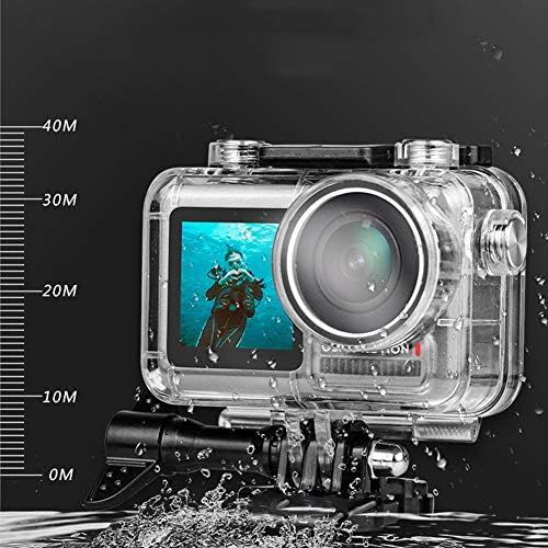  [아마존베스트]Hensych Underwater Housing Diving Protection Case 40 Metres for DJI OSMO Action Camera with Mounting Accessories