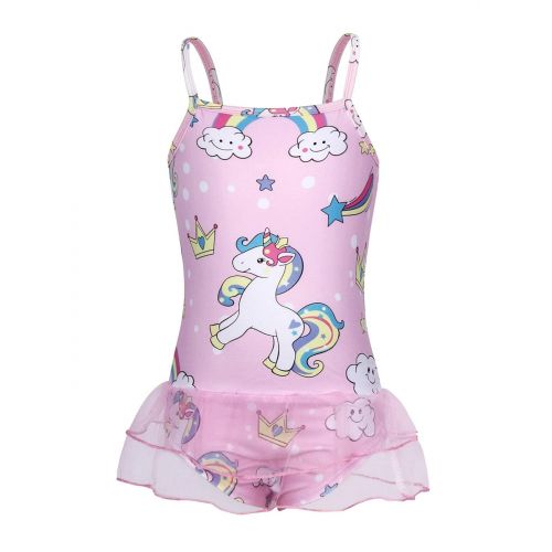  HenzWorld Unicorn Costumes Little Girls Halloween Dress Up Bathing Pool Holiday Outfits