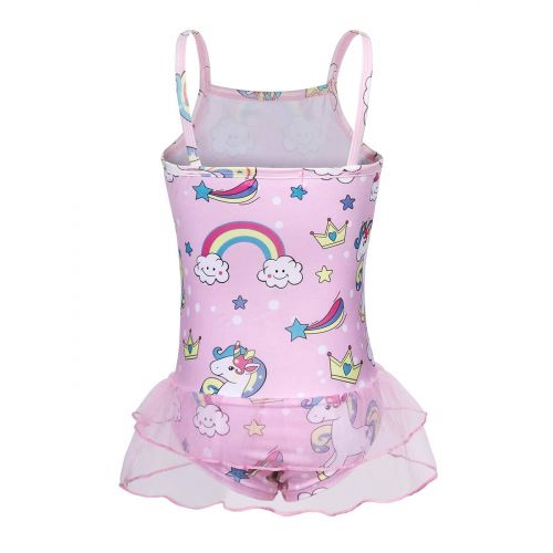  HenzWorld Unicorn Costumes Little Girls Halloween Dress Up Bathing Pool Holiday Outfits