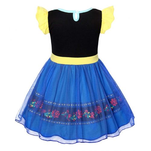  HenzWorld Jessie Anna Elsa Snow White Costume Dress Girls Princess Birthday Party Cosplay Outfit