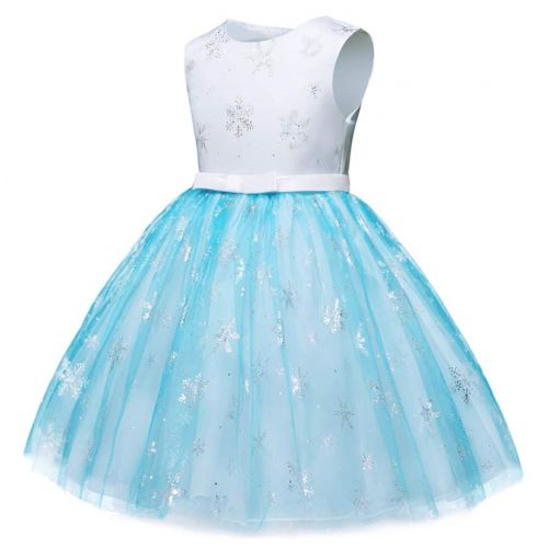  HenzWorld Elsa Anna Costume Dress Girls Princess Birthday Party Cosplay Accessories