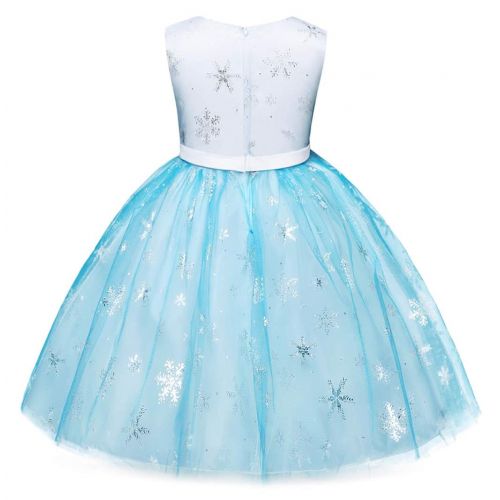  HenzWorld Elsa Anna Costume Dress Girls Princess Birthday Party Cosplay Accessories