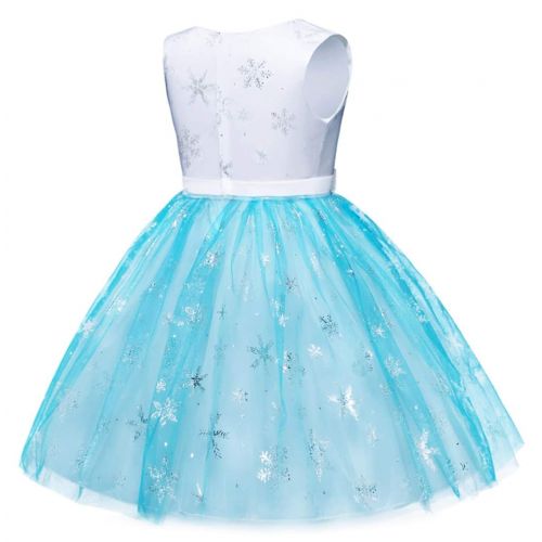  HenzWorld Elsa Anna Costume Dress Girls Princess Birthday Party Cosplay Accessories