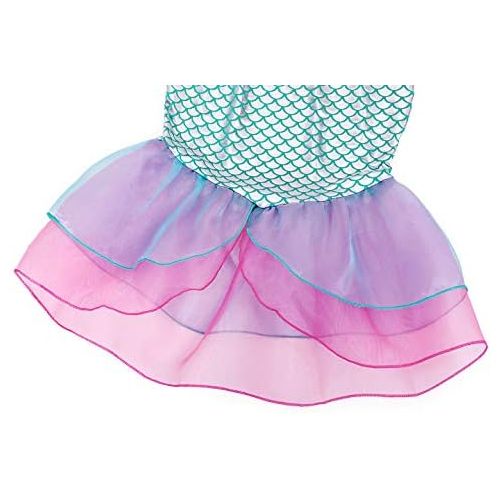  HenzWorld Little Girls Mermaid Costume Toddler Dress up Princess Dresses Christmas Cosplay Birthday Outfit Accessories