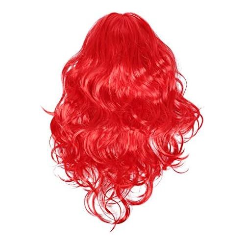  HenzWorld Girls Princess Mermaid Dress Costume Dress up Fancy Birthday Party Pretend Play Christmas Outfit Wig Jewels