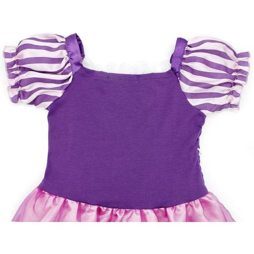 HenzWorld Little Girls Dress Princess Costume Fancy Birthday Party Cosplay Jewelry Accessories Purple Clothes