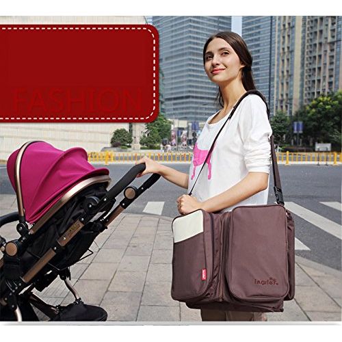  Herasa 3 in 1 Portable Travel Bassinet, Travel Crib and Diaper Bag, Changing Pad, Mother Bag