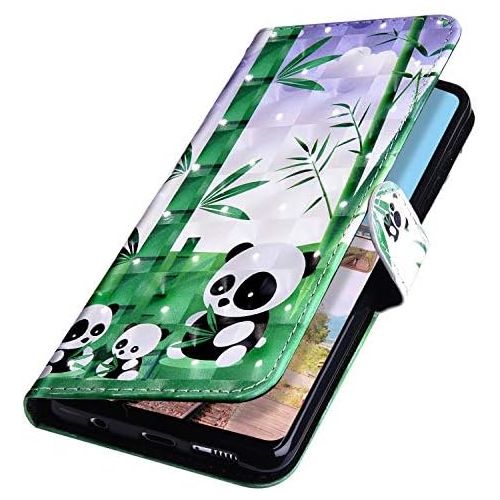  [아마존베스트]Herbests Compatible with Huawei P40 Lite Mobile Phone Case Flip Case Colourful Glitter Pattern Leather Protective Case Foldable Book-Style Leather Case Leather Case with Magnetic C