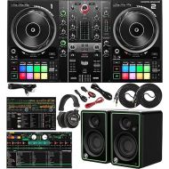 Hercules DJControl Inpulse 500 2-Channel DJ Software Controller Includes DJUCED DJ & Serato DJ Lite Software with Retractable Feet and CR3-X Pair Studio Monitors
