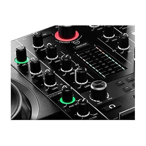  Hercules DJControl Inpulse 500 2-Channel DJ Software Controller Includes DJUCED DJ & Serato DJ Lite Software with Retractable Feet and CR3-X Pair Studio Monitors