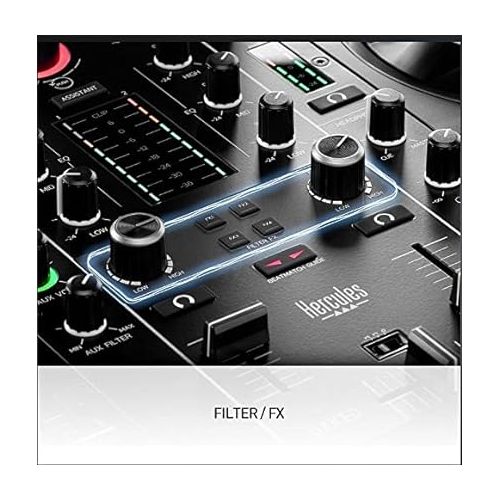  Hercules DJControl Inpulse 500 2-Channel DJ Controller with New Designed Eris 3.5 Studio Monitors Includes Download for Newest Version Prime & Studio Magic Plug-in Suite Software