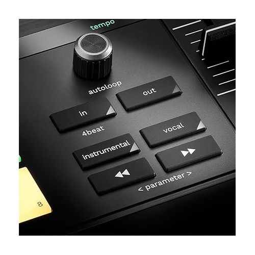  Hercules DJControl Inpulse T7, 2 Deck Motorized DJ Controller with built in STEMS Control, Serato DJ and DJUCED included