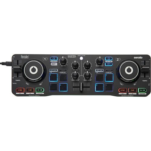  Hercules DJControl Starlight - DJ Software Controller with Serato DJ Lite