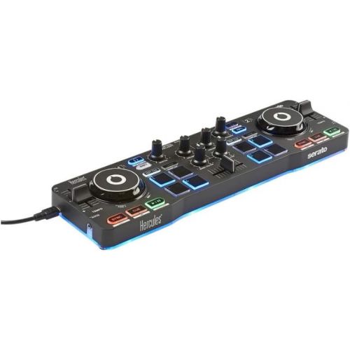  [아마존베스트]Hercules DJControl Starlight Pocket USB DJ Controller Bundled with Headphones and Knox 4-Port USB 3.0 Hub (3 Items)