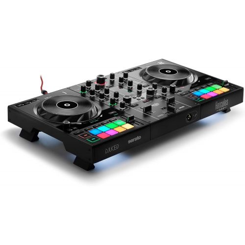  [아마존베스트]Hercules DJControl Inpulse 500 Deck (2-Deck DJ Controller, Beatmatch Guide, IMA, 16 RGB Pads, Integrated Sound Card/Mixer, Mic-In, DJ Academy, DJUCED and Serato DJ Lite, PC/Mac)