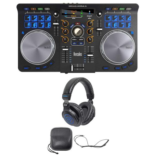  Hercules Universal DJ USB MIDI Bluetooth DJ Controller wInterface + Headphones