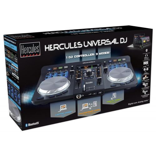  Hercules Universal DJ USB MIDI Bluetooth DJ Controller wInterface + Headphones