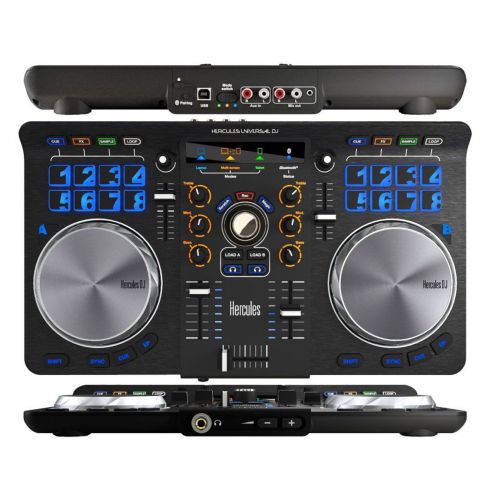  Hercules 4780773 Universal DJ Controller Bundle Includes Laptop Stand