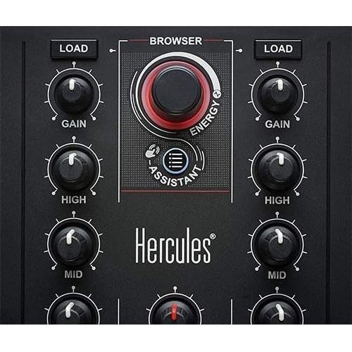  [아마존베스트]Hercules DJ 2 Control Inpulse 300, Black with 8 Stereo Mini to Dual RCA Y-Cable (6) Bundle