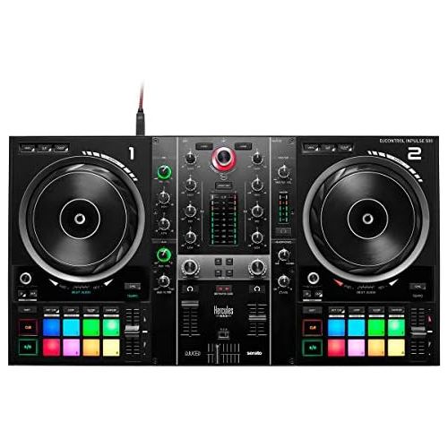  [아마존베스트]Hercules DJ Control Inpulse 500 2-Deck DJ Controller + Keepdrum Headphones