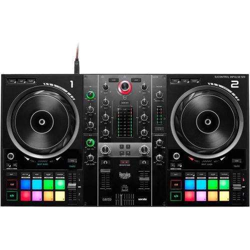  [아마존베스트]Hercules DJ Control Inpulse 500 2-Deck DJ Controller + Keepdrum Headphones