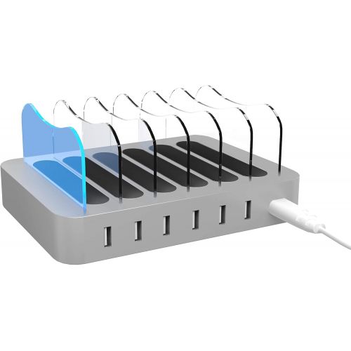  [아마존핫딜][아마존 핫딜] Hercules Tuff Charging Station for Multiple Devices - use for Phones, Tablets, lpad, Kindle Fire, E Reader, or Other Electronic Devices - 6 Cables Included