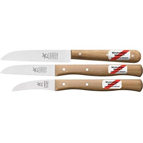  [아마존베스트]Herder Windmuehlenmesser Set of 3 vegetable knives, small kitchen knives, paring knives, windmill knives, classic small