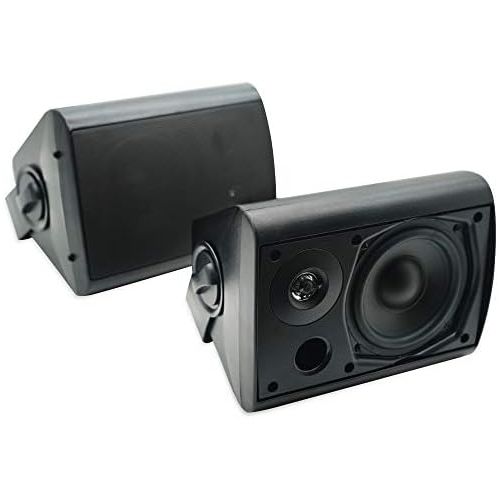  [아마존베스트]Herdio 5.25 Inches 200 Watts Outdoor Patio Bluetooth Speakers with Powerful Bass All Weather Wall Mount System