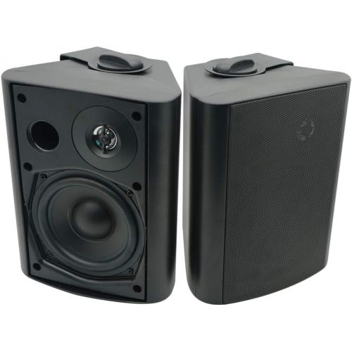  [아마존베스트]Herdio 5.25 Inches 200 Watts Outdoor Patio Bluetooth Speakers with Powerful Bass All Weather Wall Mount System