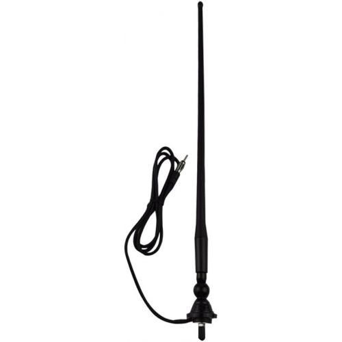  [아마존베스트]Herdio Waterproof Marine Radio Antenna Rubber Duck Dipole Flexible Mast FM AM Antenna for Boat Car ATV UTV RZR SPA-Black