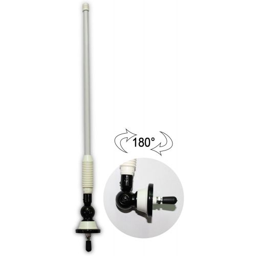  [아마존베스트]Herdio Waterproof Marine Radio Antenna Rubber Duck Dipole Flexible Mast FM AM Antenna for Boat Car ATV UTV RZR SPA