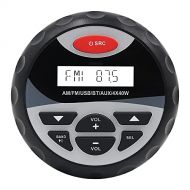 Herdio Weather-proof Marine Stereo , Boat Gauge Audio In-Dash , Bluetooth, Digital Media Receiver MP3 /USB/AM /FM (No CD Player)